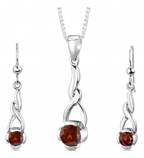 Pendant Earrings Necklace Sterling Rhodium