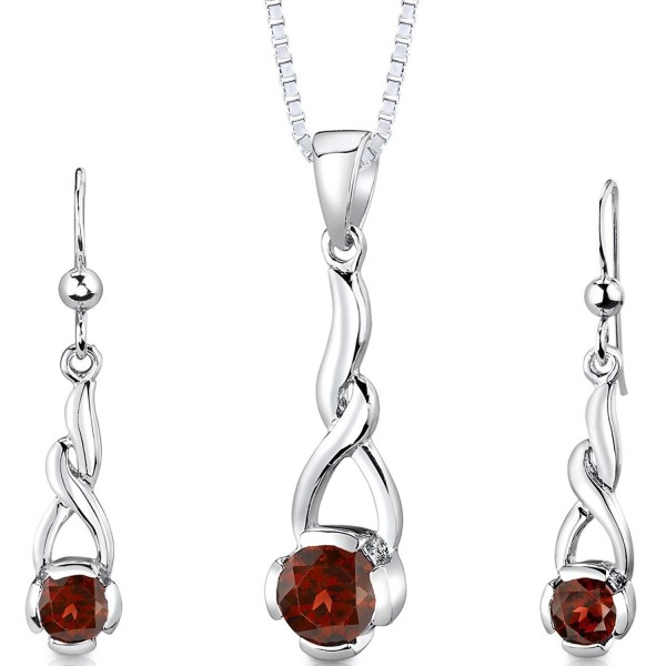 Pendant Earrings Necklace Sterling Rhodium