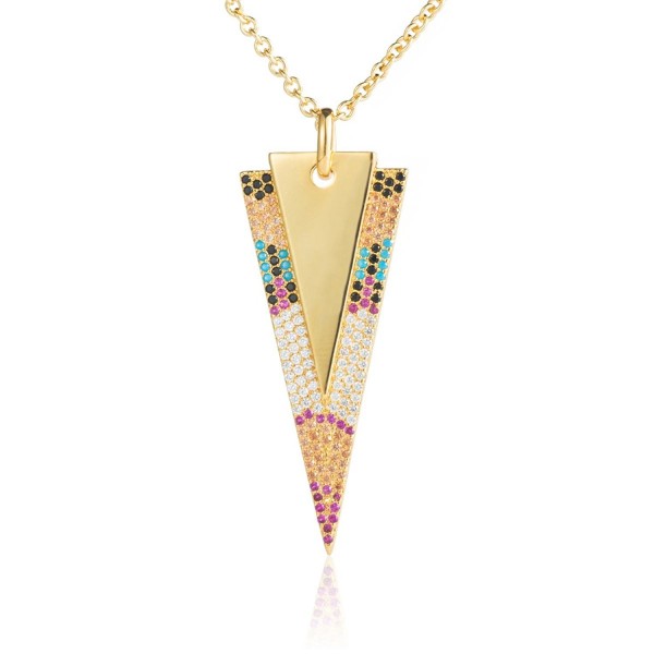 Karseer Arrowhead Geometric Triangle Multicolor