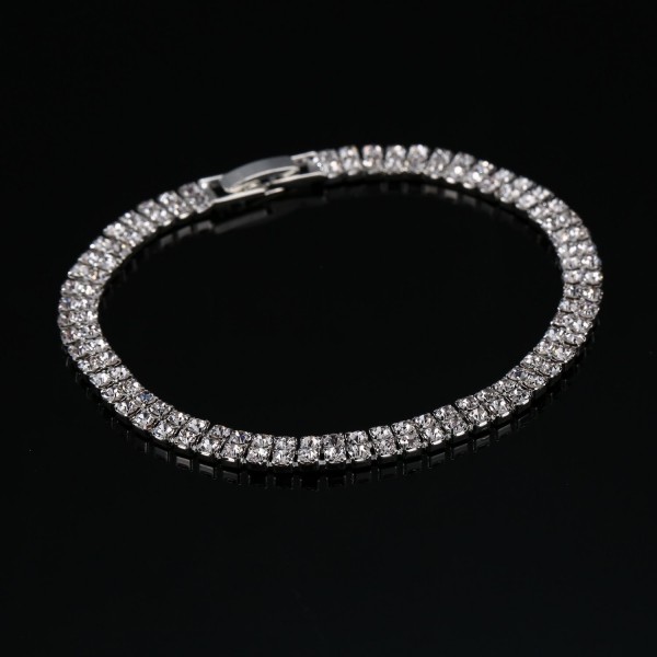 Rhinestone Stretch Bracelet Wedding Pageant