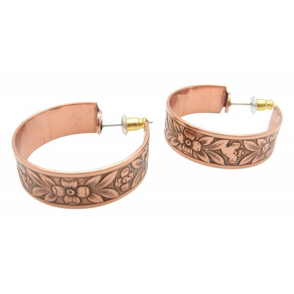 Copper Hoop Earrings CE331CO diameter