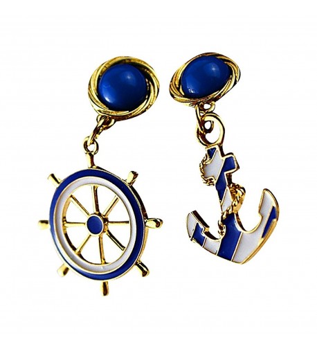 PYRAMID Womens Plated Anchor Earrings