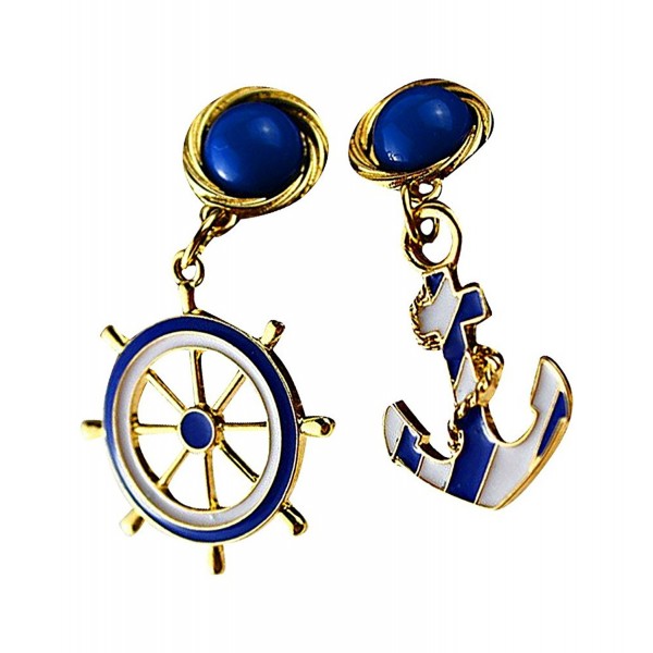 PYRAMID Womens Plated Anchor Earrings