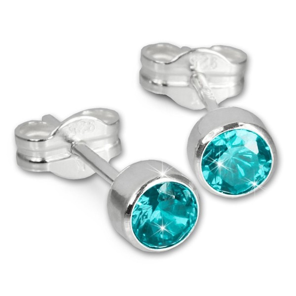 SilberDream Zirkonia turquoise Sterling SDO503T