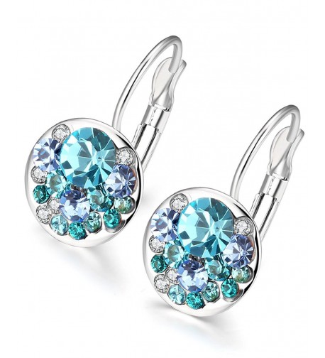 Circular Earrings Swarovski Crystal Jewelry