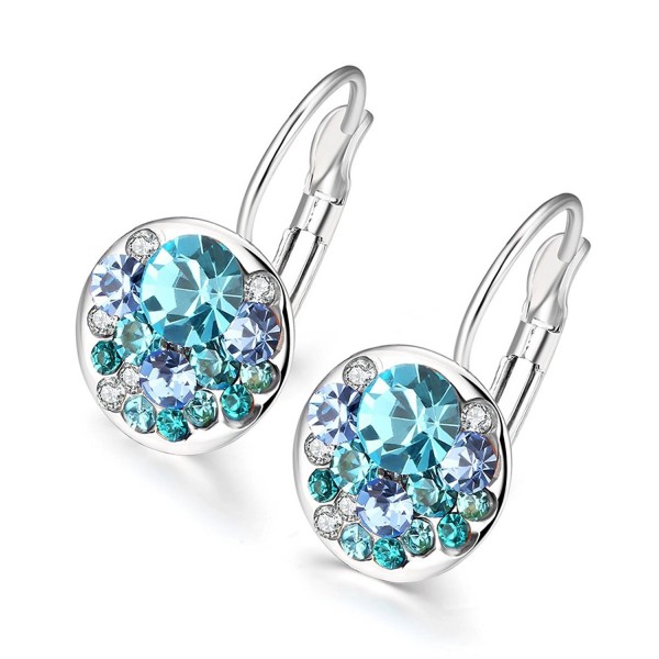 Circular Earrings Swarovski Crystal Jewelry