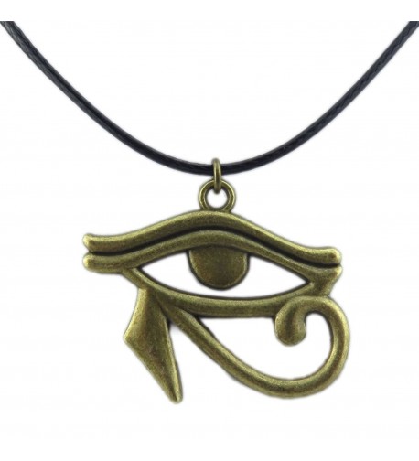 Egyptian Amulet Pendant Bronze Necklace