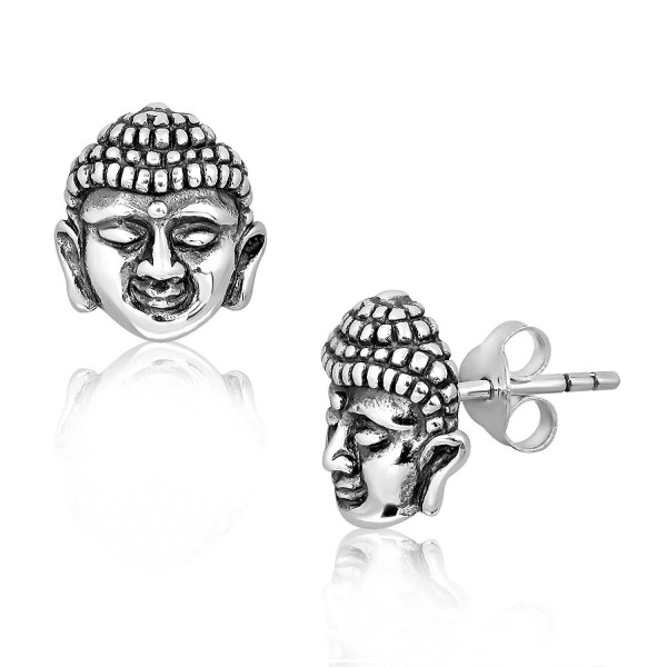 WithLoveSilver Sterling Silver Buddha Earrings