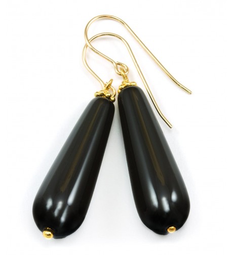 Filled Smooth Rounded Teardrop Earrings