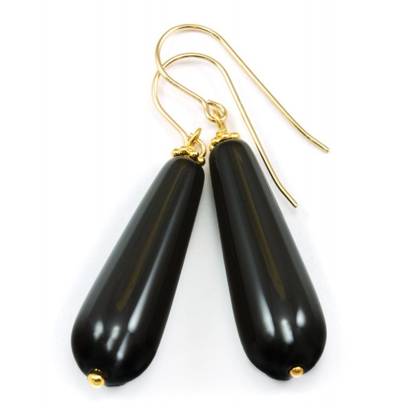 Filled Smooth Rounded Teardrop Earrings