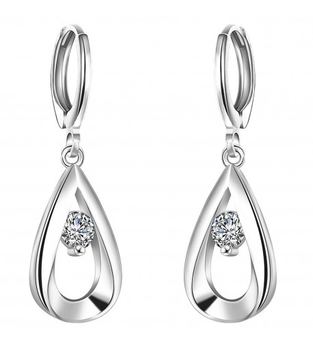 FENDINA Womens Earrings Sterling Crystal