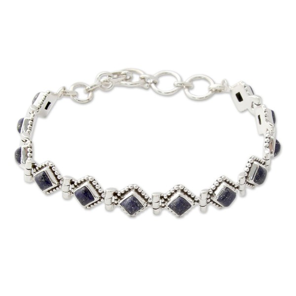 NOVICA Sterling Silver Bracelet Diamonds