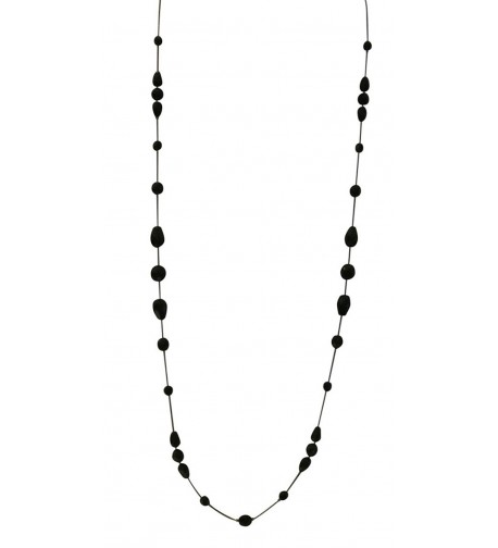 Necklace Women Handcrafted Black Crystal