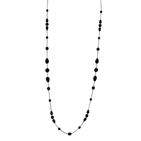 Necklace Women Handcrafted Black Crystal