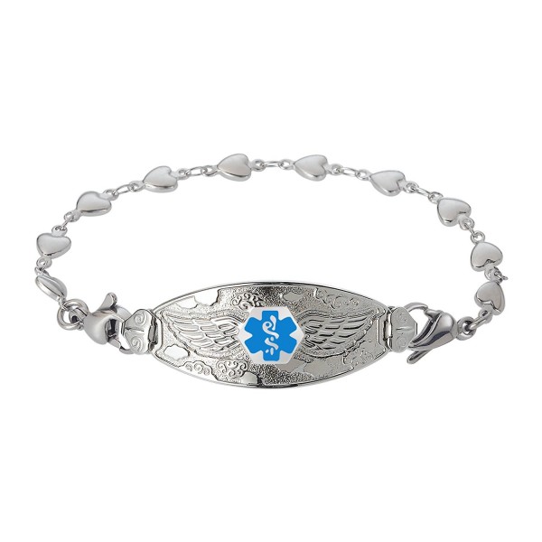 Divoti Engraved Bracelet Stainless Blue 8 5