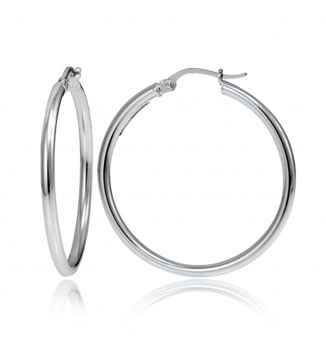 Hoops Loops Sterling Polished Earrings