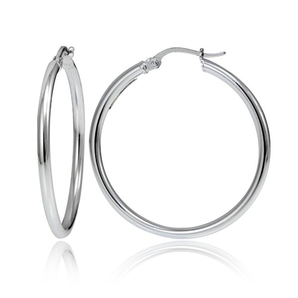 Hoops Loops Sterling Polished Earrings