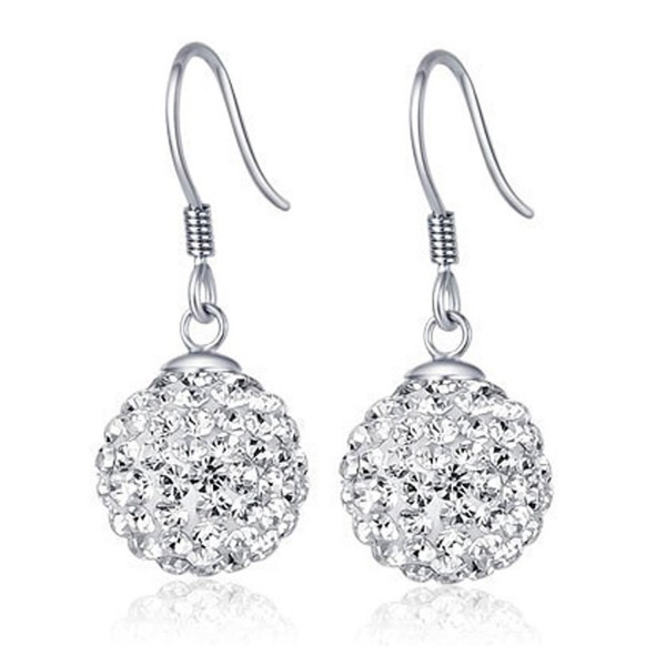 Chaomingzhen Sterling Silver Crystal Earring