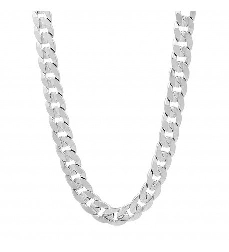 Rhodium Concave Necklace Microfiber Polishing