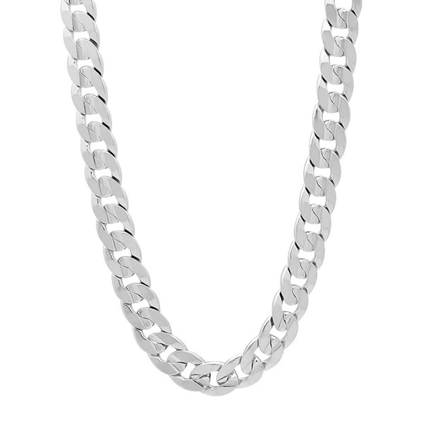 Rhodium Concave Necklace Microfiber Polishing