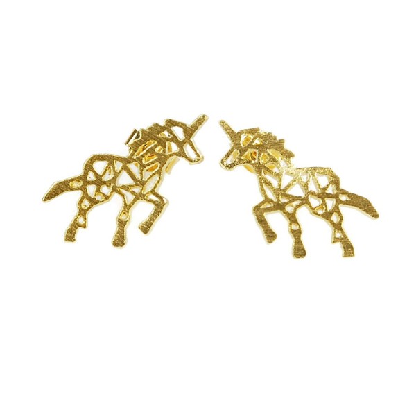 Cuple Animal Unicorn Earrings Girls