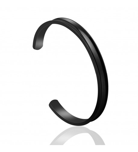 ZuoBao Bracelet Stainless Grooved Bangle