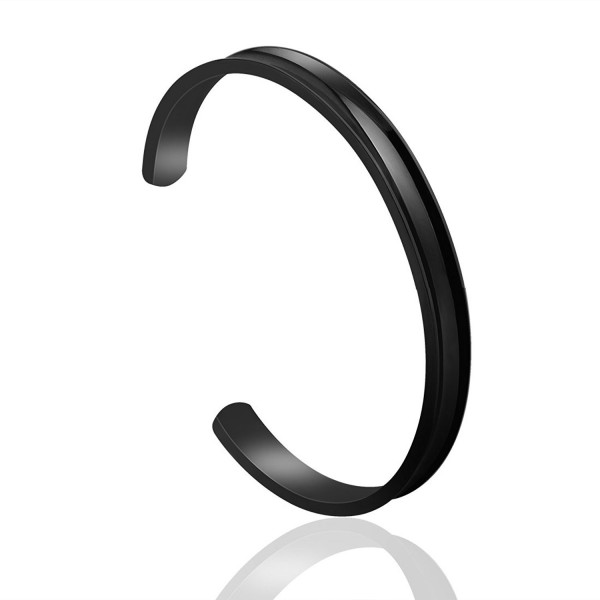 ZuoBao Bracelet Stainless Grooved Bangle