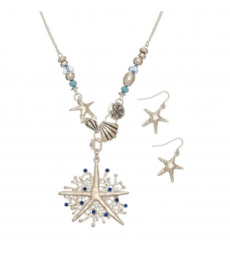 Starfish Fashion Jewelry Necklace Earring