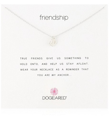 Dogeared Reminders Friendship Sterling Necklace