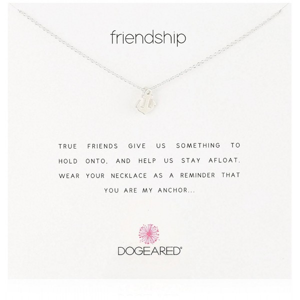 Dogeared Reminders Friendship Sterling Necklace