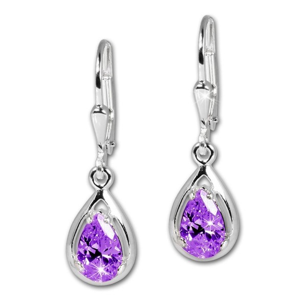 SilberDream earring teardrop Sterling SDO520V