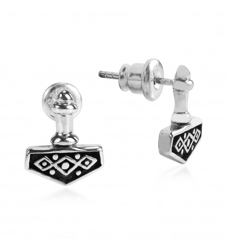 Magnificent Hammer Sterling Silver Earrings