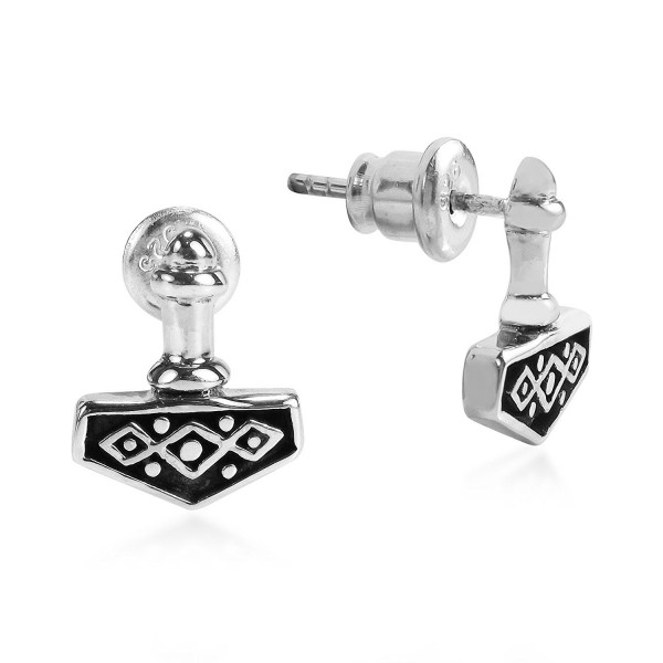 Magnificent Hammer Sterling Silver Earrings
