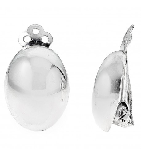 Sterling Silver Clip Earrings 13x16