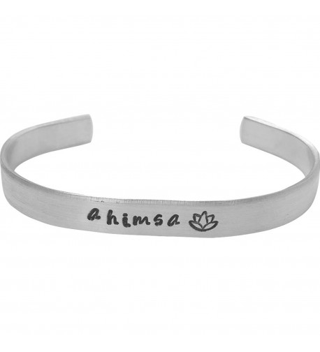 Bracelet Hand Stamped Jewelry aluminum