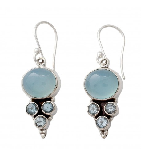 NOVICA Multi Gem Chalcedony Sterling Earrings