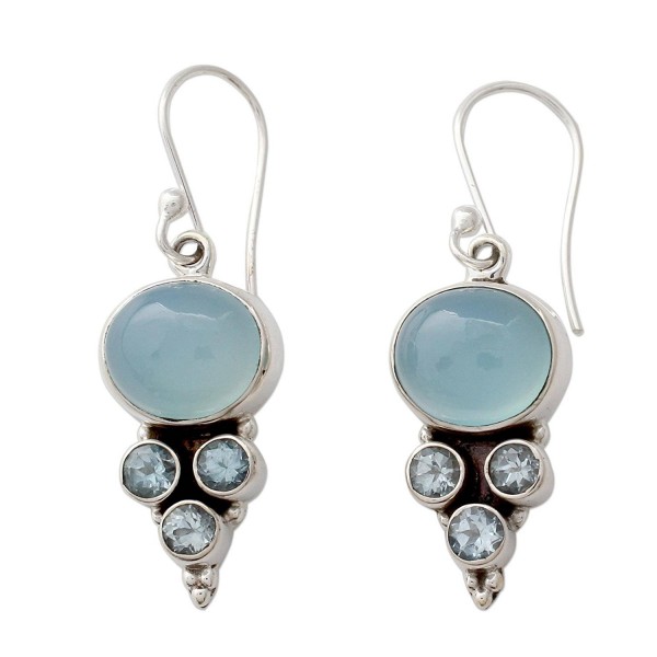 NOVICA Multi Gem Chalcedony Sterling Earrings