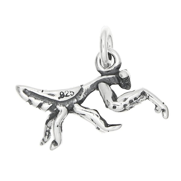 Sterling Silver Oxidized Dimensional Praying