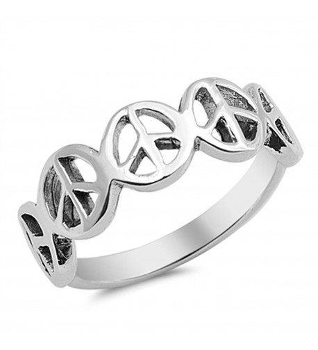 Peace Sign Friendship Sterling Silver