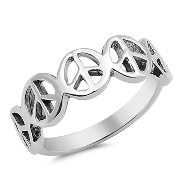 Peace Sign Friendship Sterling Silver