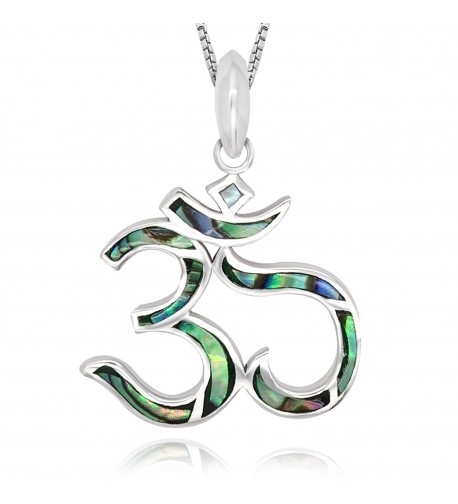 Sterling Silver Abalone Pendant Necklace