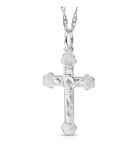 YFN Sterling Crucifix Catholic Necklace