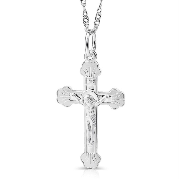 YFN Sterling Crucifix Catholic Necklace