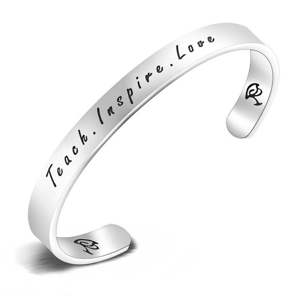 Inspire Bracelet Stamped Teacher Appreciation