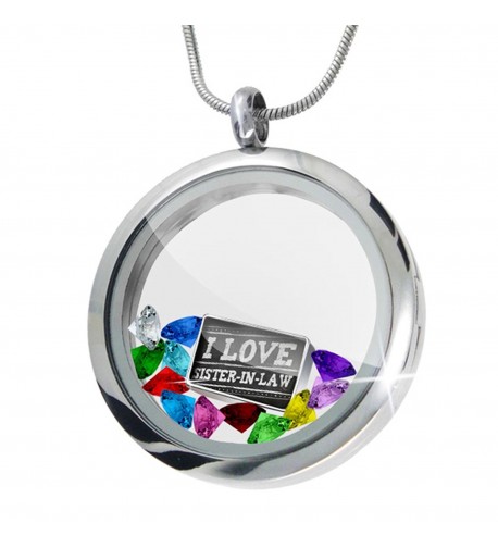 Floating Locket Chalkboard Sister Crystals