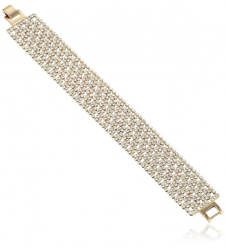 Oroclone Plated Pattern Crystal Bracelet