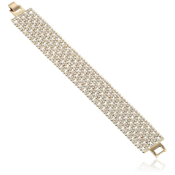 Oroclone Plated Pattern Crystal Bracelet