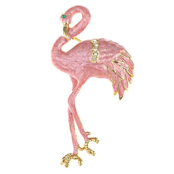 Alilang Pearlescent Flamingo Crystal Rhinestone