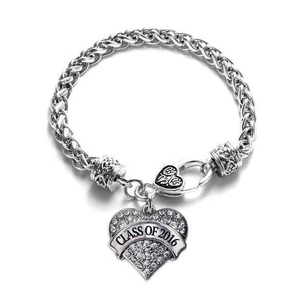 Graduation Classic Silver Crystal Bracelet