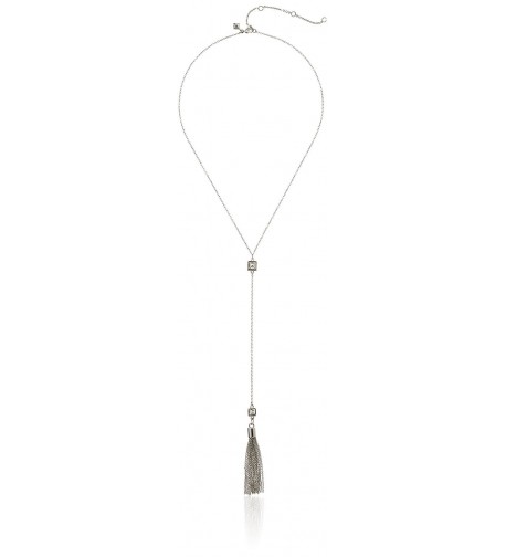 Rebecca Minkoff Rhodium Y Shaped Necklace